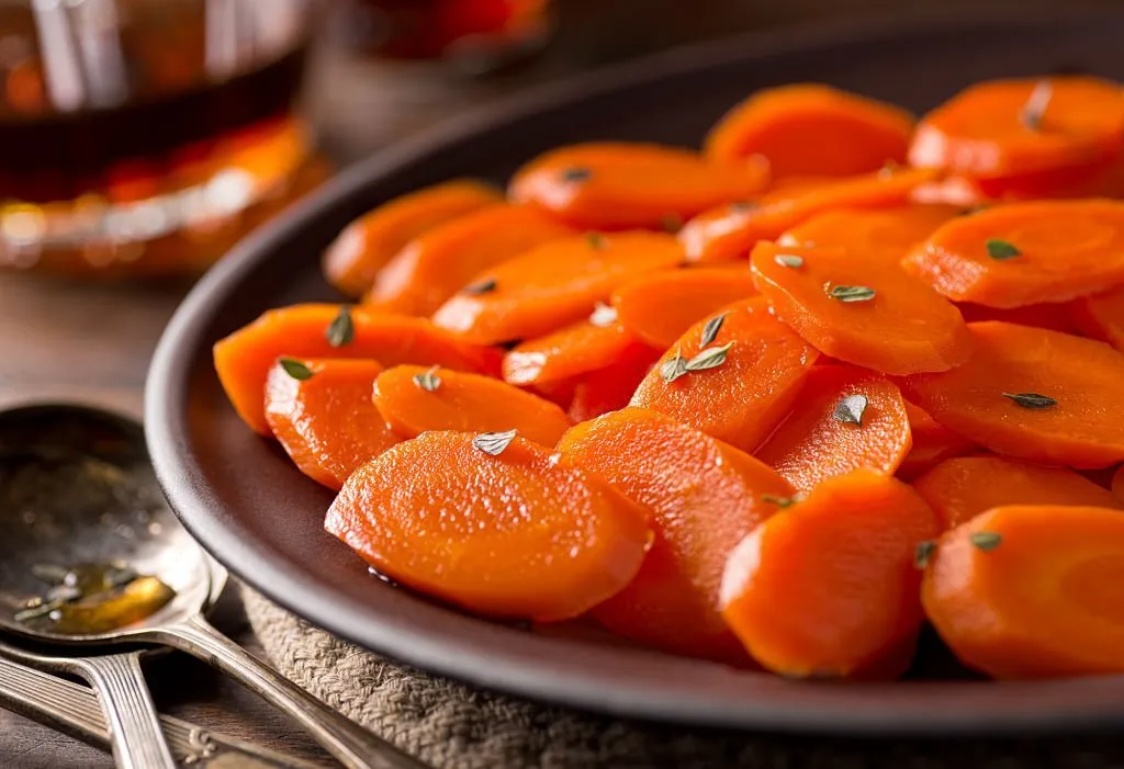 Maple Syrup Glazed Carrots 