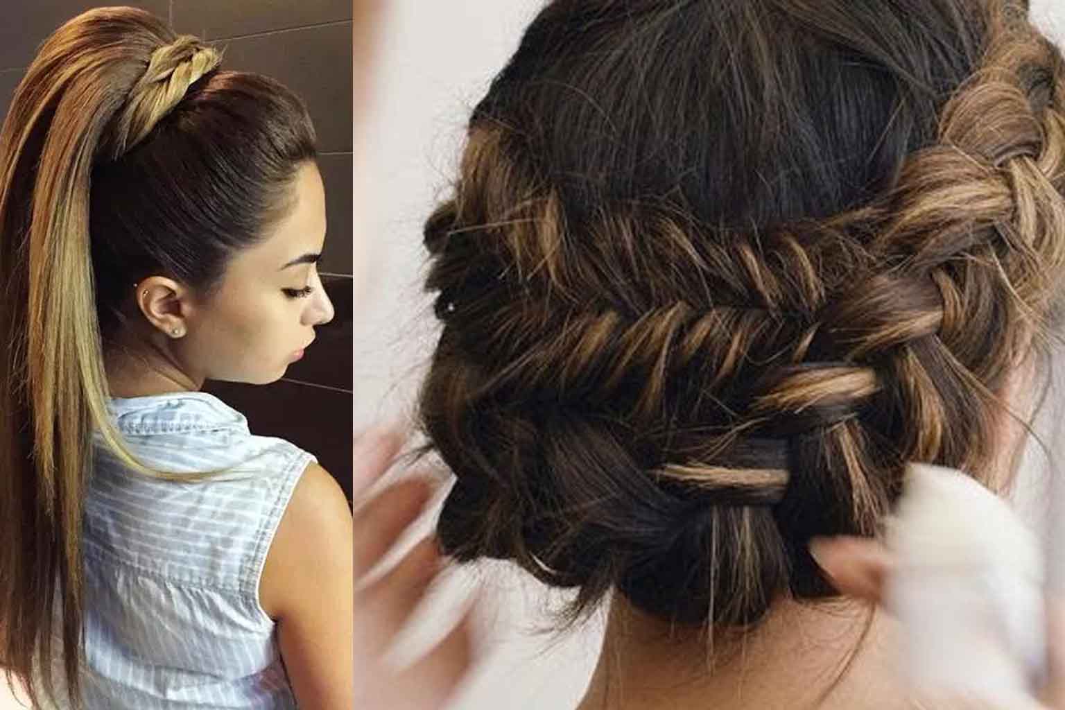 Hair Style with a Multi-Ponytail