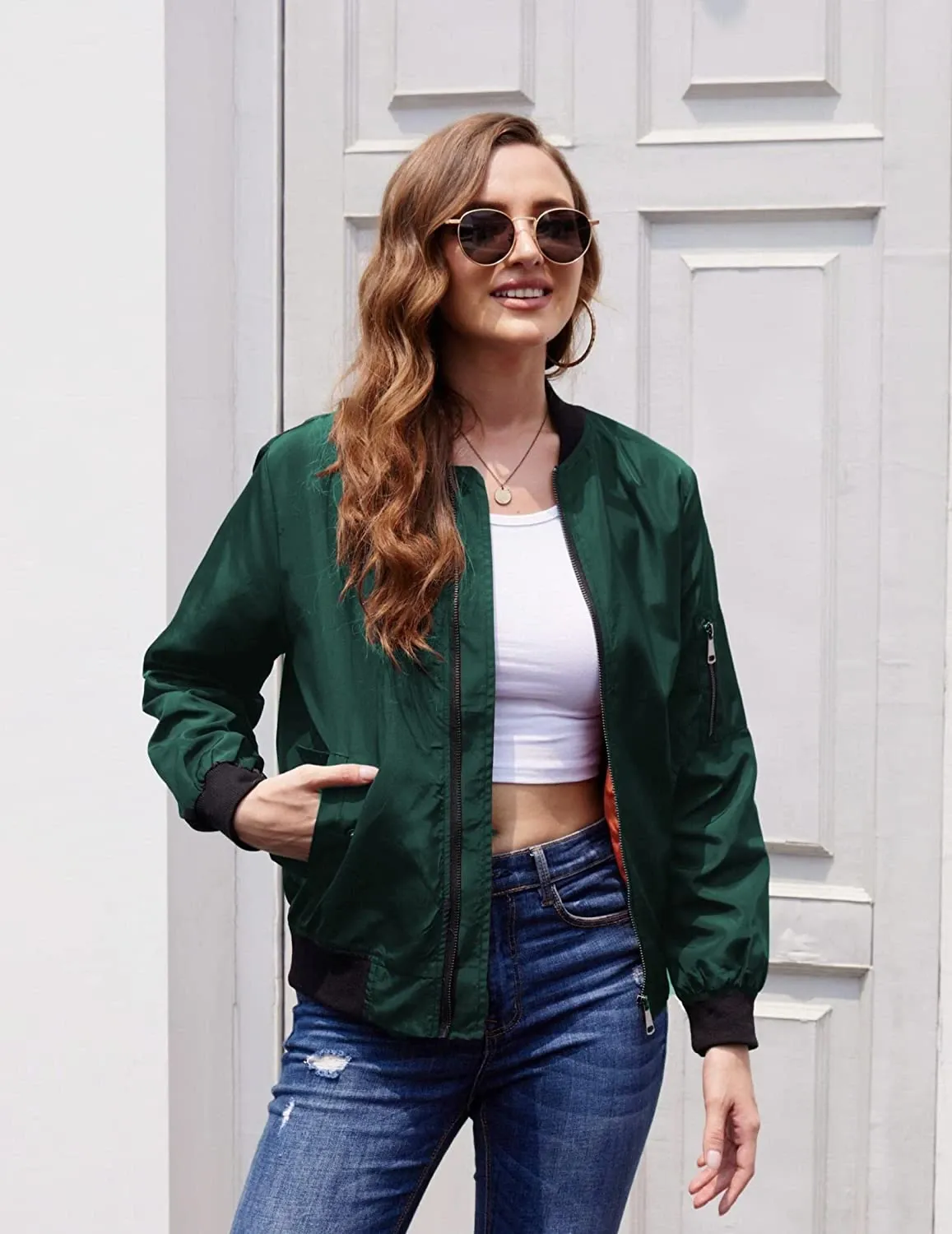 Zeagoo Women's Bomber Jacket