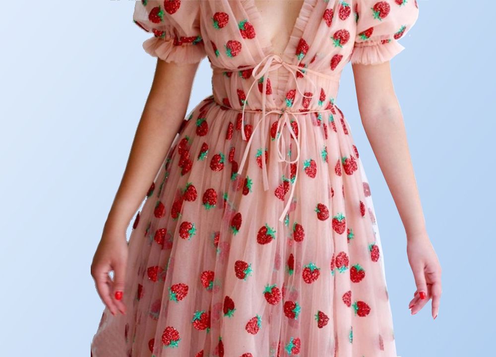 The Strawberry Midi Dress from Lirika Matoshi