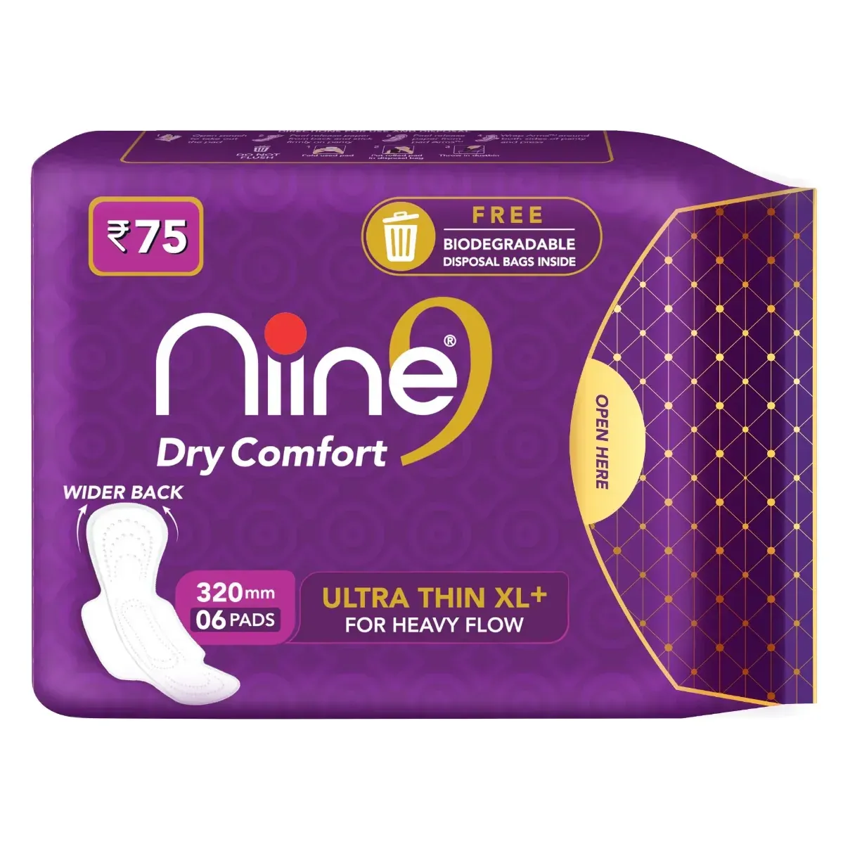 NIINE Dry Comfort Ultra Thin XL Pads