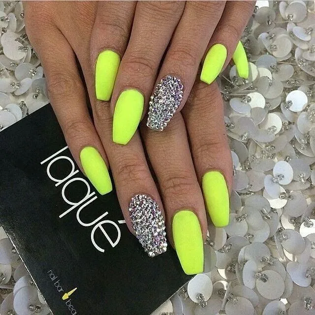 Neon Green Nails