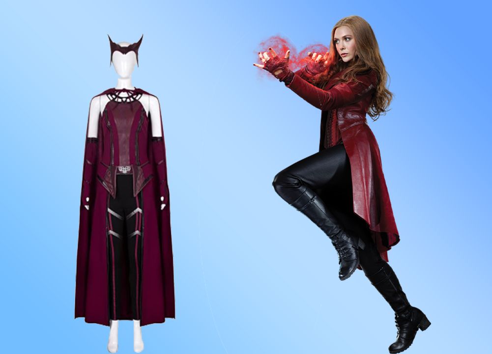 The scarlet witch from the Marvel Universe