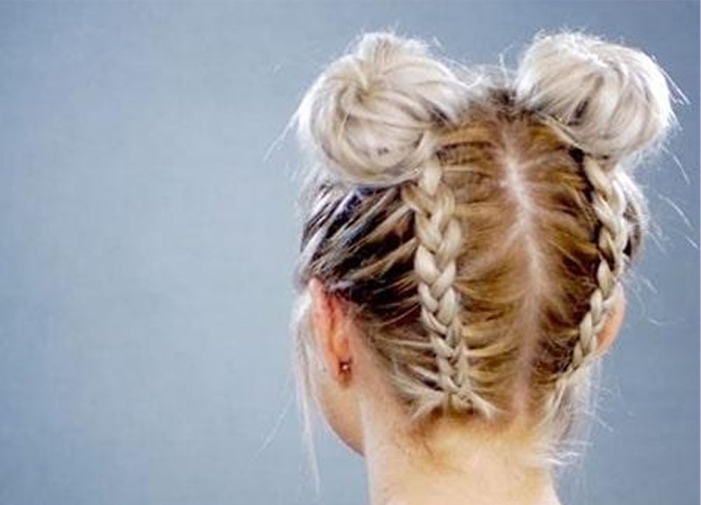 Double Bun Hairstyle