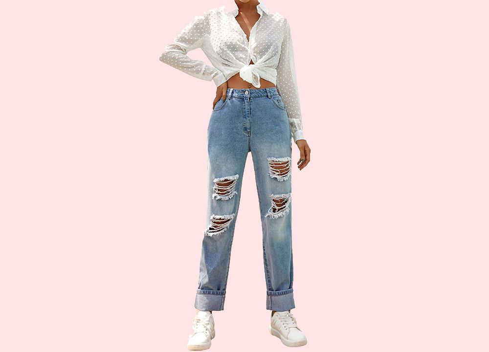  High-Rise Straight-Leg Relaxed Jeans